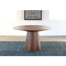 Walnut Pedestal Dining Table