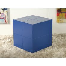 Blue Lacquer Cross Groove Cube