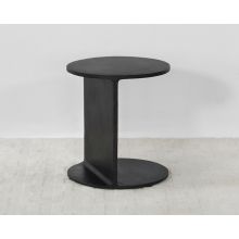 Flat Iron End Table W/Textured Edges