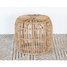 Natural Rattan End Table 