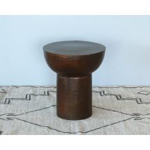 Antique Rust Outdoor End Table