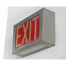 Vintage Theater Exit Sign