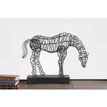 Anatole Woven Horse Statuary - Cleared Décor
