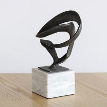 Abstract Ribbon Bronze Sculpture -- Cleared Décor