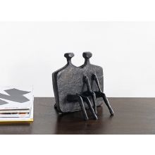 Bronze Abstract Couple Sculpture--Cleared Décor