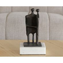 Standing Bronze Abstract Couple -- Cleared Décor
