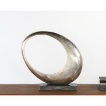 Large Abstract Crescent Moon Sculpture - Cleared Decor