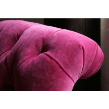Orchid Tufted Scroll-Back Loveseat