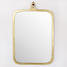 Gold Leaf Hanging Mirror
