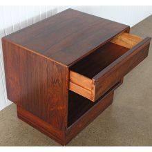 Rosewood Nightstand With One Drawer
