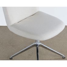 Off White Desk Chair With Swivel Base