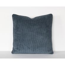 Slate Blue Corduroy Pillow