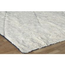 9 X 12 Black And White Tufted Shaggy Rug