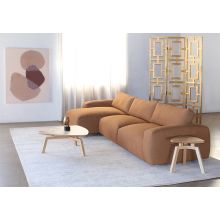 Two Piece Sectional Sofa In Terracotta Upholstery
