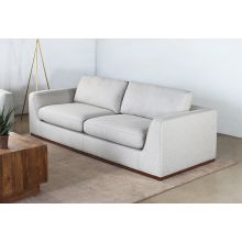 Off White Mordern Sofa With Flared Sides
