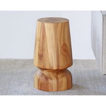 Slender Natural Conacaste Wood Stool
