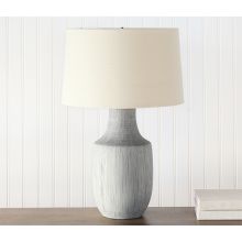 Black & White Grid Ceramic Table Lamp