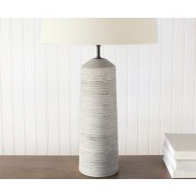 Black & White Striped Ceramic Table Lamp
