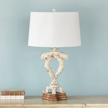 Twin Acanthus Leaf Table Lamp