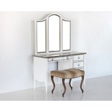 Navarre Beach Vanity in Gloss White with Iron Frost Trim