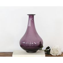 Pear-Shaped Tall Grape Glass Vase
