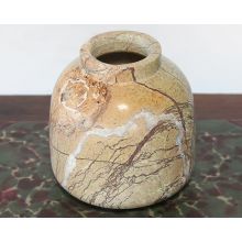 Small Marble Rain Forest Brown Vase